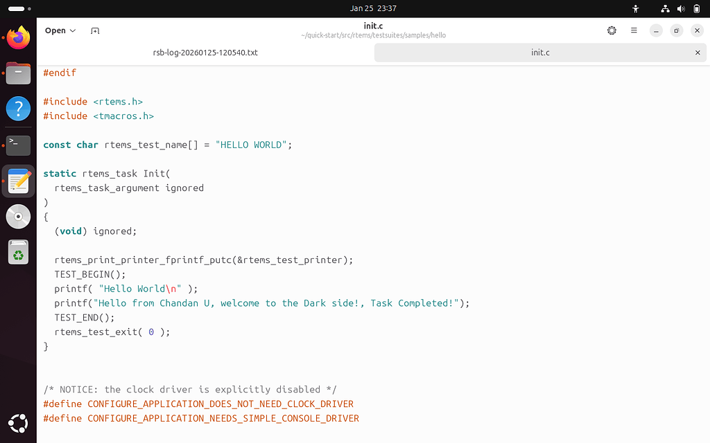 GSoC 2026: Introduction and Hello World task proof of work - Google ...